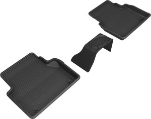 Audi RS7 Floor Mats - Rear - 3D MAXpider - KAGU Series - Black - `21-`24 Audi RS7 Floor Mats - Rear - 3D MAXpider - KAGU Series - Black - `21-`24